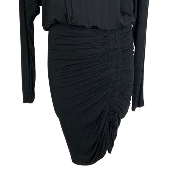 Veronica Beard Jeans Manda Dress M Black Turtleneck - Picture 9 of 13